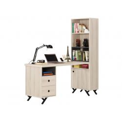 優娜5尺L型二抽書桌