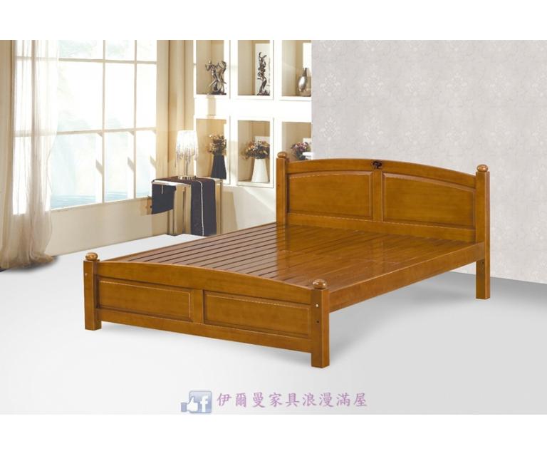 安琪5尺柚木色床台