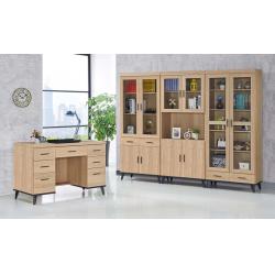 麥瑞特黃橡木書櫃(選購)