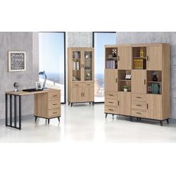 麥瑞特黃橡木4尺書桌