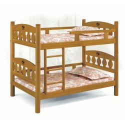 烏心石色雙層床