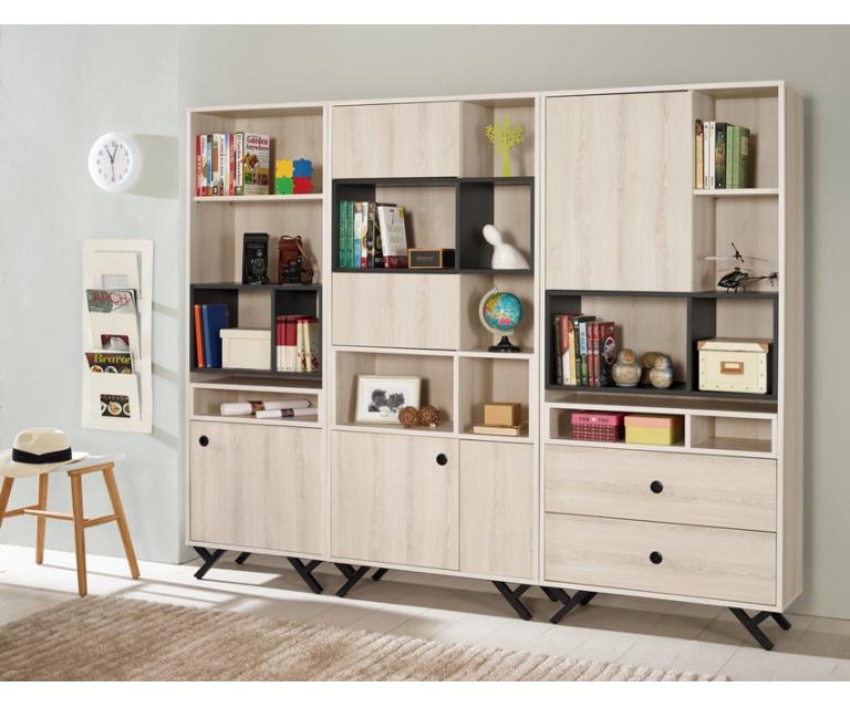 優娜2.7尺二抽書櫥