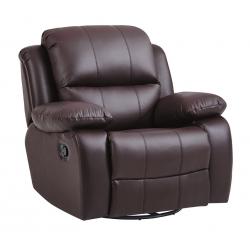 D101半牛皮單人旋轉椅