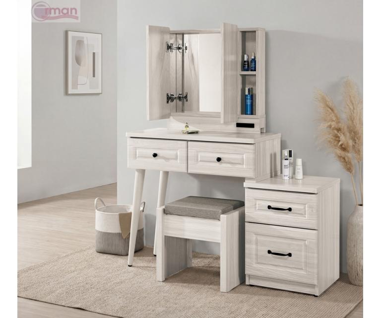 克里斯2.7尺伸縮化妝台(全組)