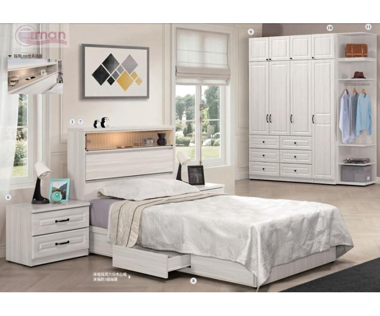 克里斯6.8尺被櫥式組合衣櫥(全組)